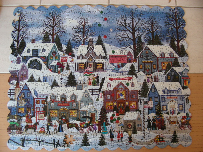 Puzzle cu motive de Craciun, Foto: westcobich.wordpress.com