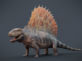 Pelicozaurul Dimetrodon, un animal preistoric cu creastă dorsală