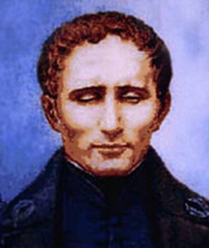 Portretul lui Louis Braille, Foto: hospitalidad.wordpress.com