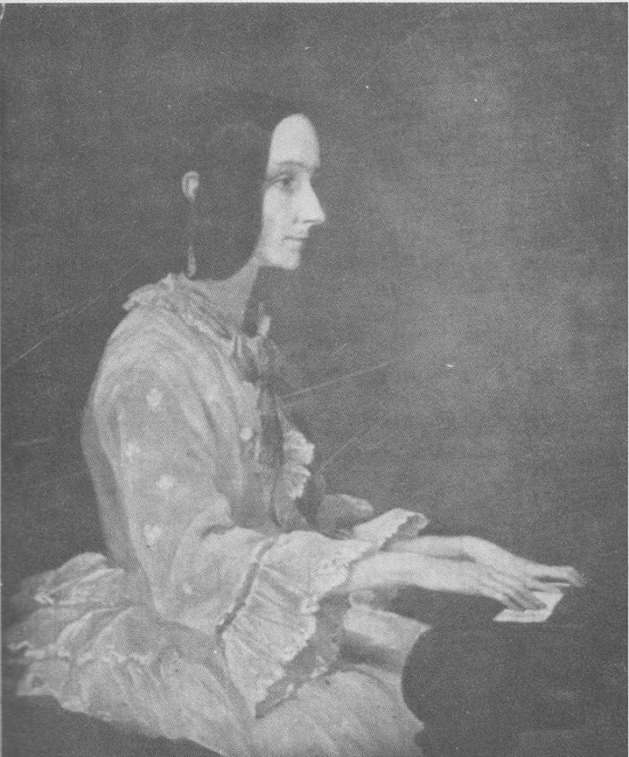 Tablou Ada Lovelace la pian in 1852, pictat de Henry Phillips