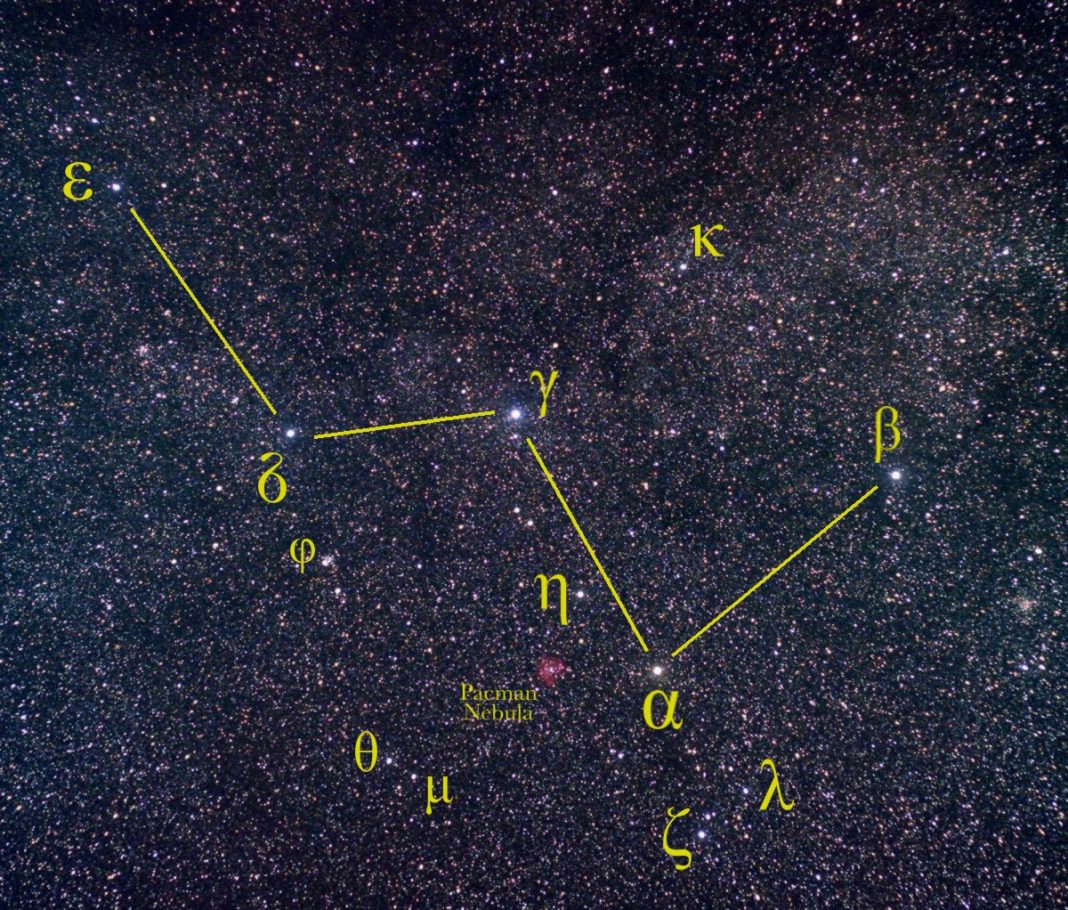 Coordonatele constelatiei Cassiopeia