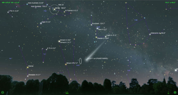 Cometa C/2011 L4 (PANSTARRS), Foto: naasbeginners.co.uk