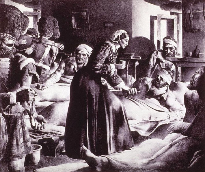 Florence Nightingale si pacientii din spital, Foto: blogdeirissanseg.blogspot.com