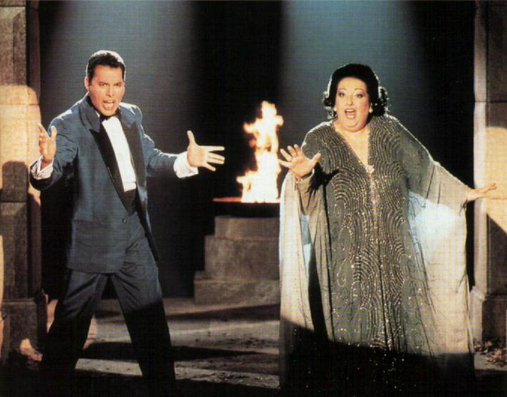 Montserrat Caballe si Freddie Mercury, Foto: thefaustorocksyeah.wordpress.com