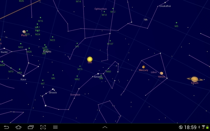 Imagine Google Sky Map, Foto: lorelle.wordpress.com