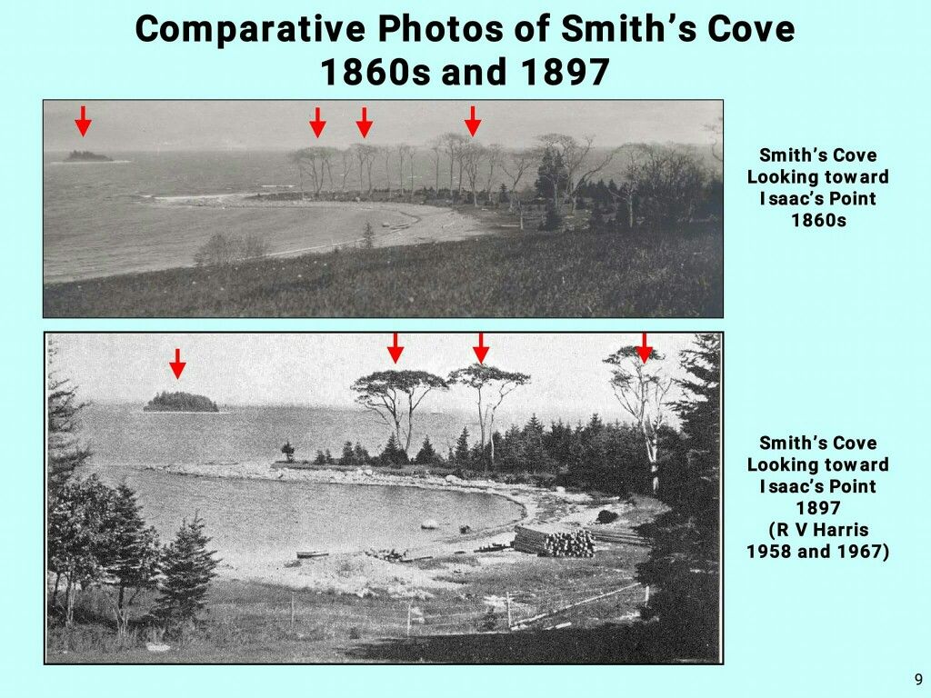 Oak Island - poze comparative anii 1860 si anii 1897