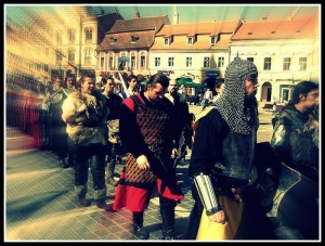 Cavalerii Cetăţilor Bârsei în paradă