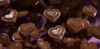 ciocolata in forma de inima