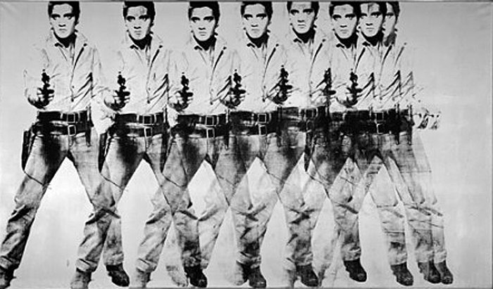 Andy Warhol; Opt Elvisi, Foto: jumpingpolarbear.com