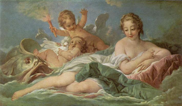 Francois Boucher; Nasterea lui Venus, Foto: consentidoscomunes.blogspot.ro