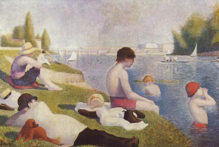 Georges Seurat; Imbaiere la asnieres, Foto: shinepark.wordpress.com