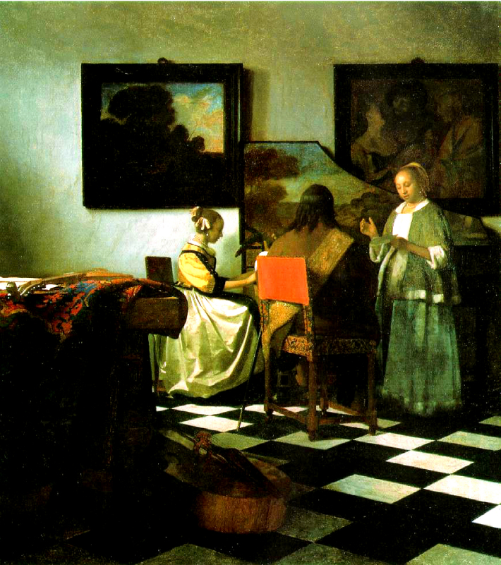 Johannes Vermeer; Concertul, Foto: vermeer0708.wordpress.com