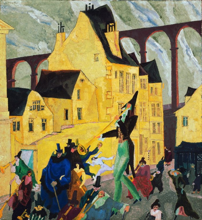 Lionel Feininger; Carnavalul, Foto: cuckoo-madame.blogspot.ro