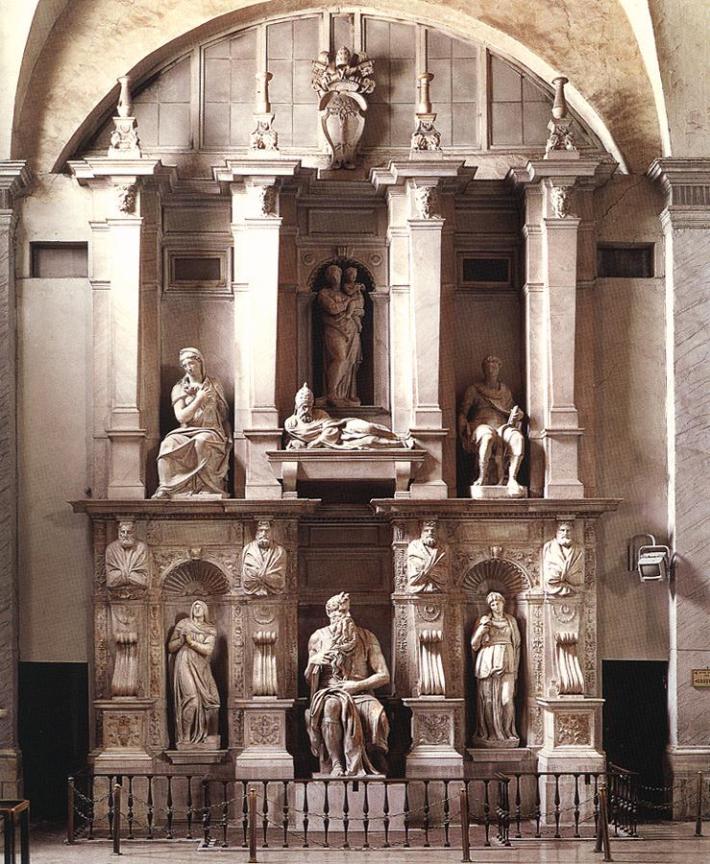 Michelangelo Buonarroti Mormantul Papei Iulius al II-lea, Foto: maestrodesociales.blogspot.ro