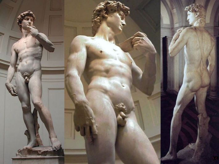 Michelangelo; David, Foto: shapescolours.blogspot.ro