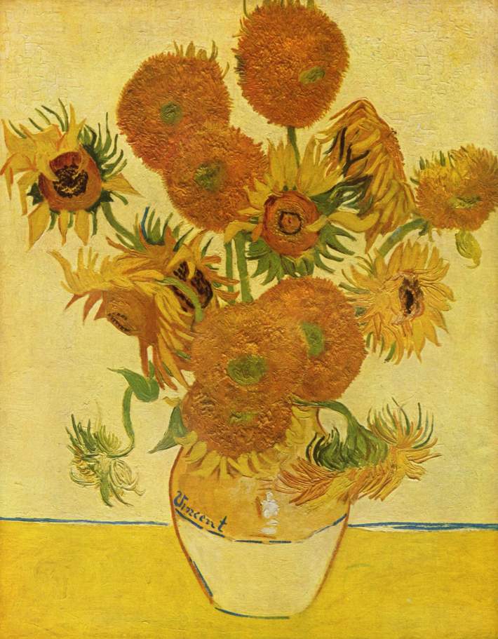 Vincent van Gogh; Tournesols, Foto: umetnostje.wordpress.com