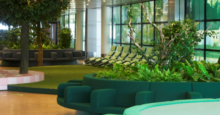 Parcul din interiorul Aeroportului Schiphol