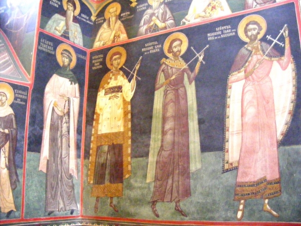 biserica borzesti pictura interioara