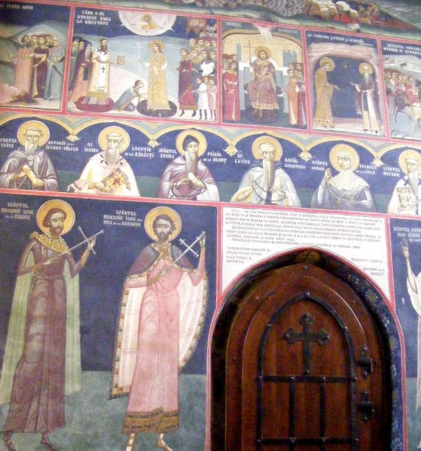 biserica borzesti pictura pereti