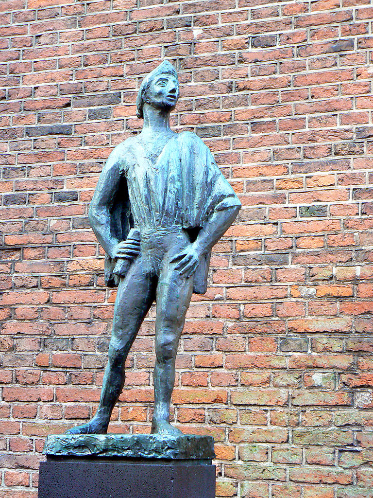 Francois Villon - statuie aflata in Utrecht