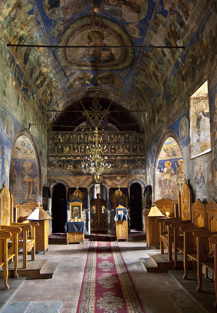 Mănăstirea Cotmeana interior