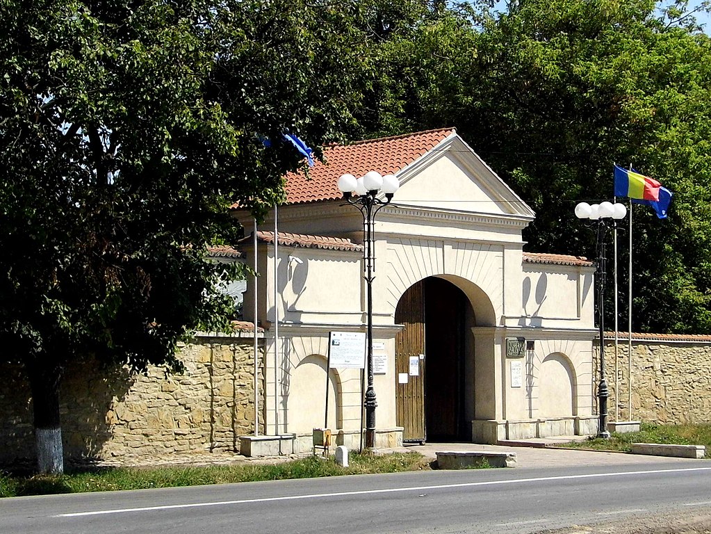 Palatul Cuza din Ruginoasa poarta de intrare