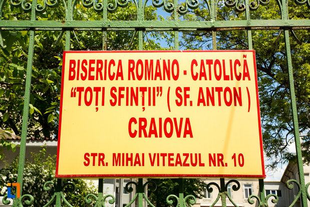 placuta-cu-biserica-romano-catolica-sf-anton-din-craiova-judetul-dolj.jpg