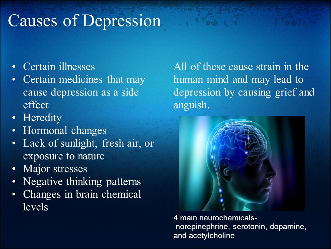 Cauzele depresiei