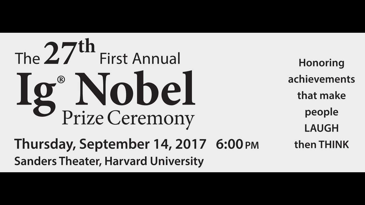 Premiile Ig Nobel 2017, Harvard