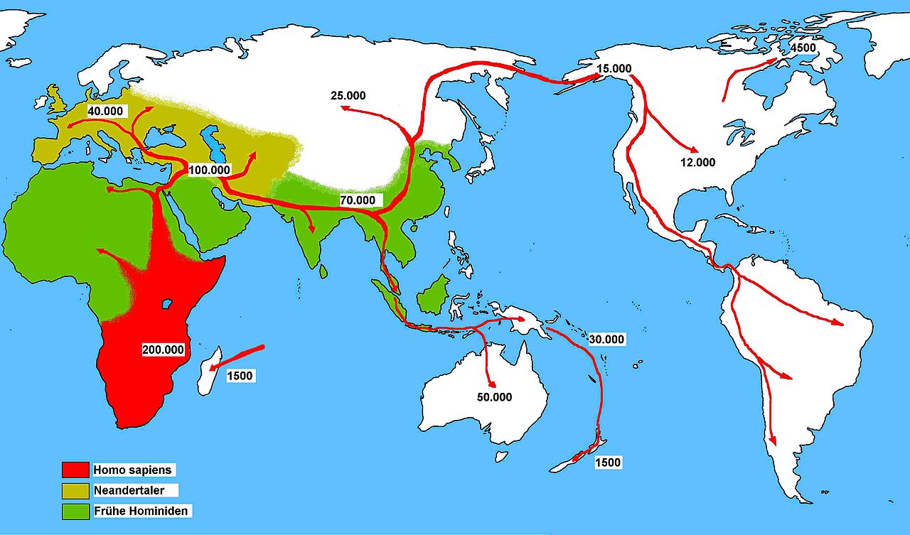 Harta migratiei umane