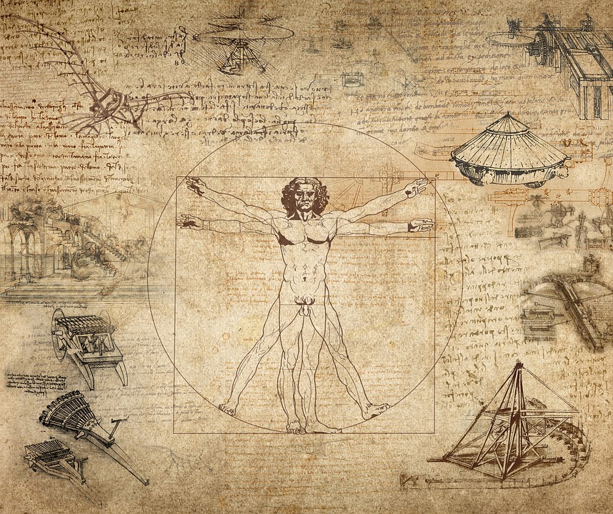 Omul vitruvian si Secţiunea de aur, Leonardo da Vinci