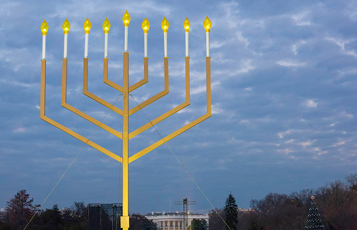 Hanuka, Menorah Nationale