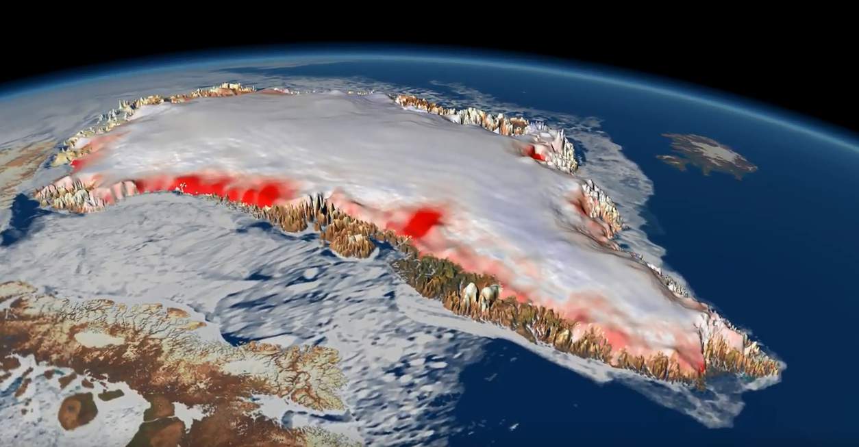 Groenlanda, Sursa NASA