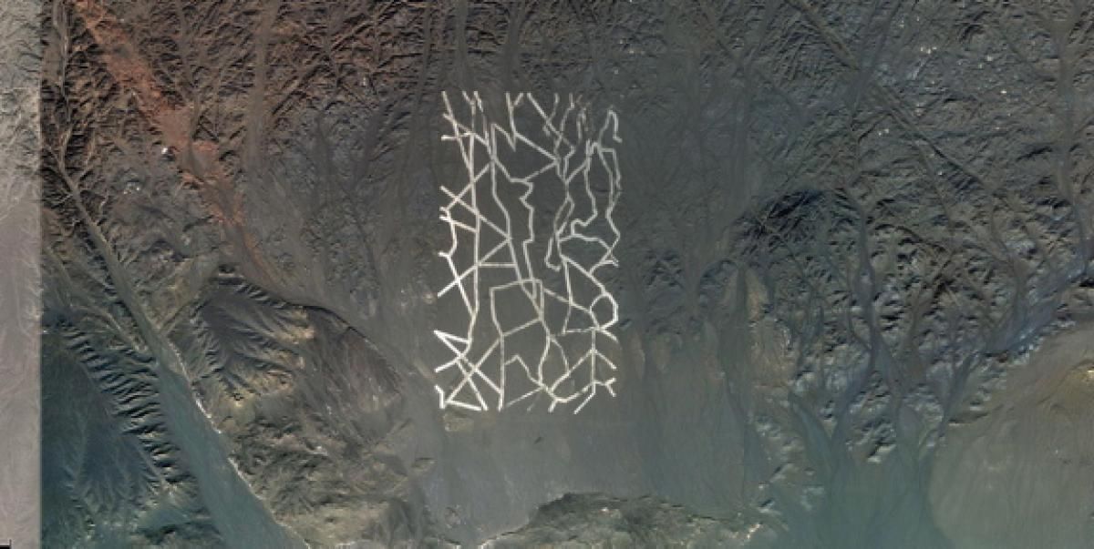 10 descoperiri ciudate prin Google Earth, Desertul Gobi, Sursa Pinterest