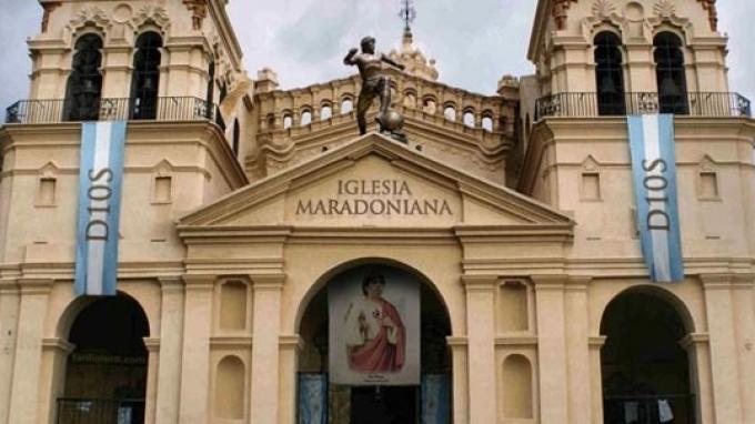 Cele mai bizare religii din lume, Biserica Maradona