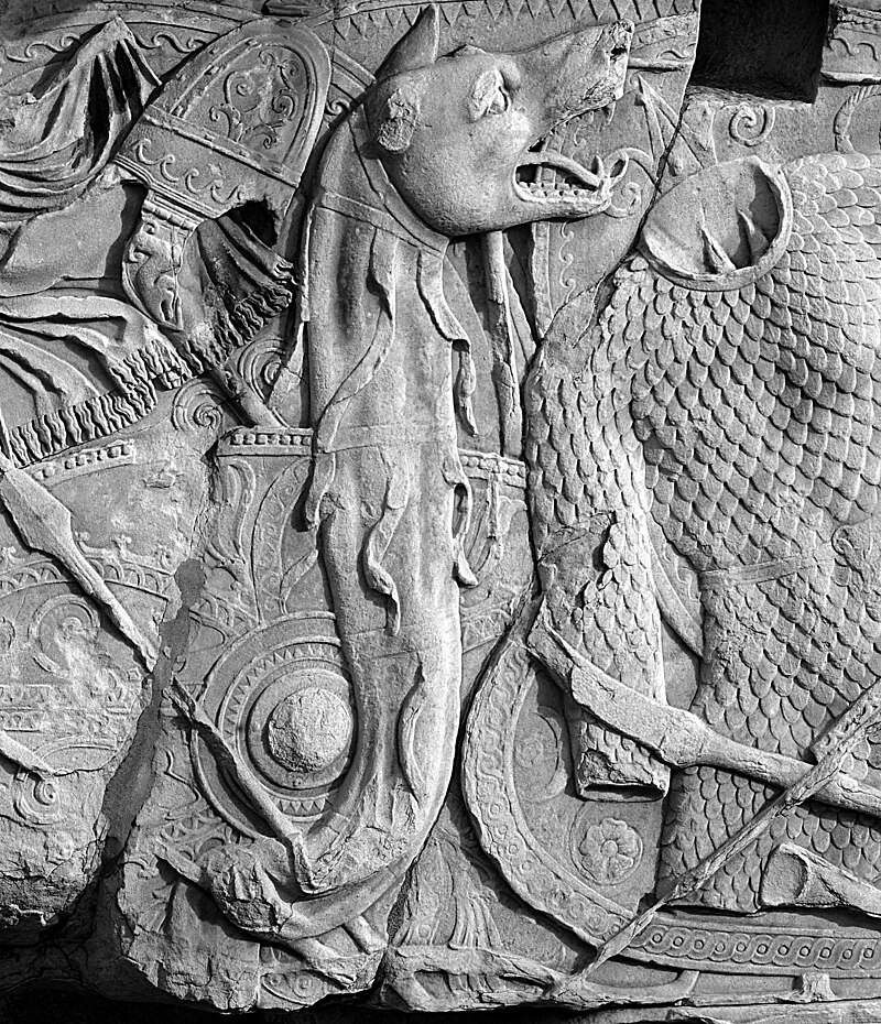 Columna lui Traian, Draco, stindardul dacilor
