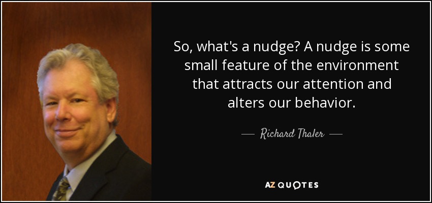 Richard Thaler, autorul teoriei nudge