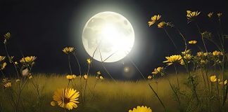 Luna plină din 23 mai 2024 (Luna florilor)