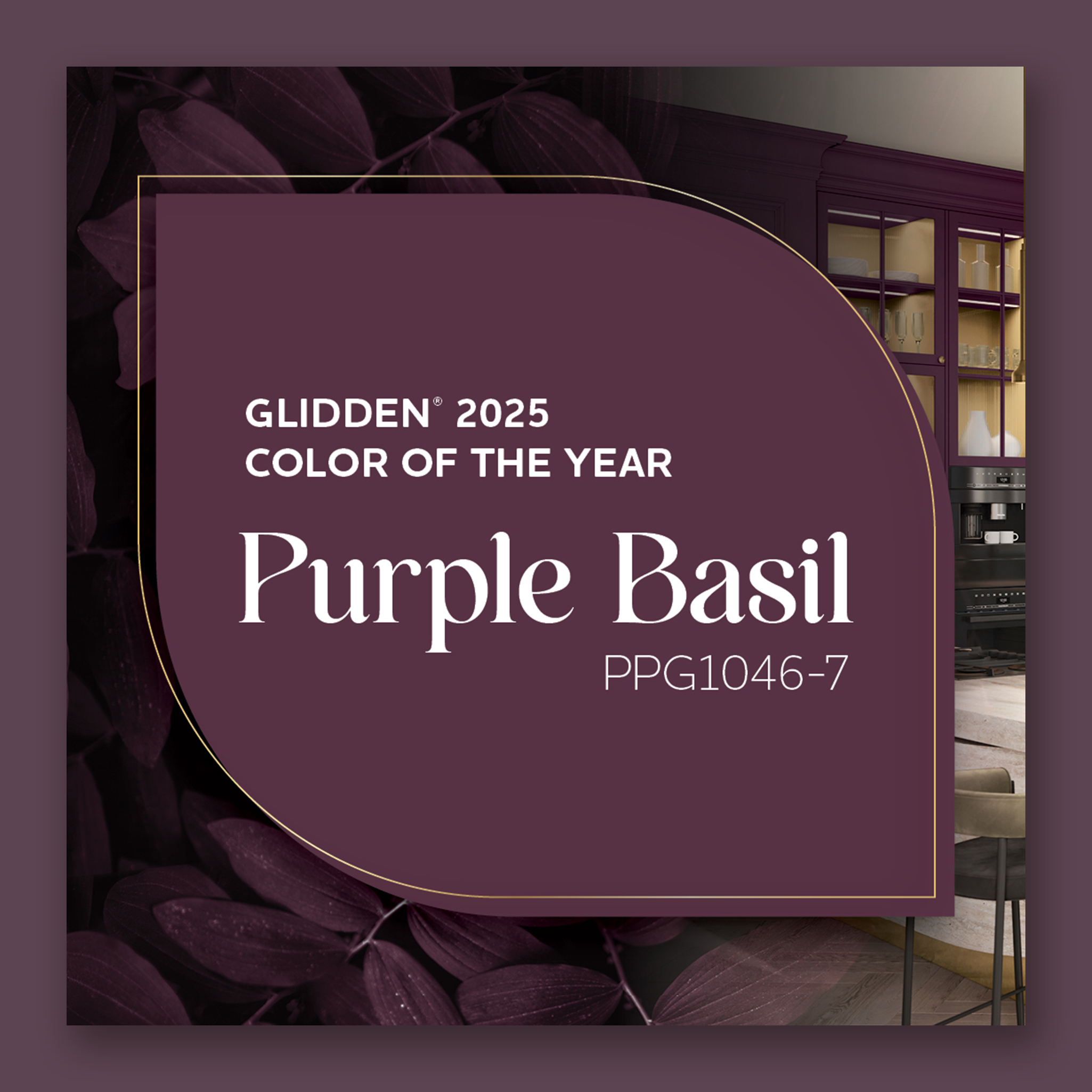 GLIDDEN Paint, Purple Basil, Sursa Fashion Trendsetter 