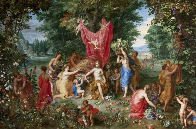Brueghel, Alegoria abundentei, Sursa Glasgow Museum