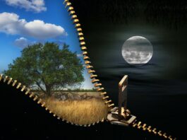 Emisfera nordică, lumina si intuneric